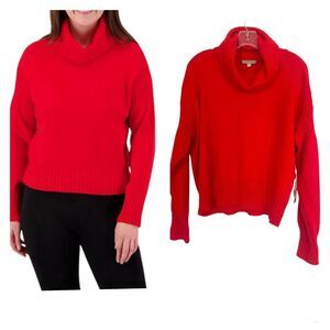 Evolution Solid Red Ultra Soft Knit Sweater Sz XL